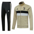 JUV BROWN2 WHITE LONG ZIP Training Suit