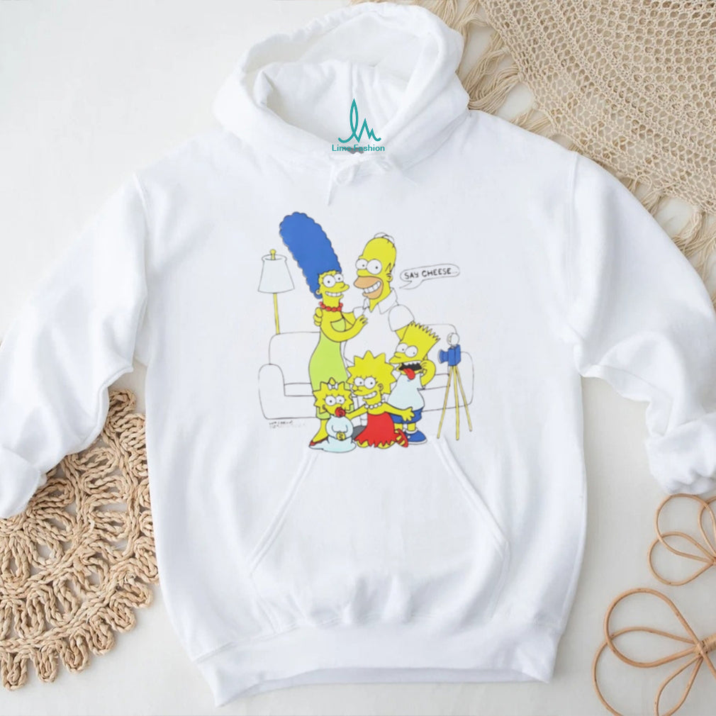 Jayden Daniels Wearing Simpsons Say Cheese Shirt