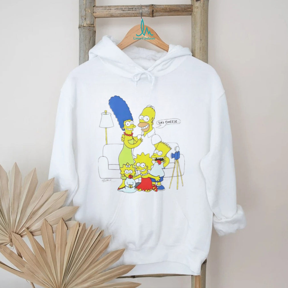 Jayden Daniels Wearing Simpsons Say Cheese Shirt