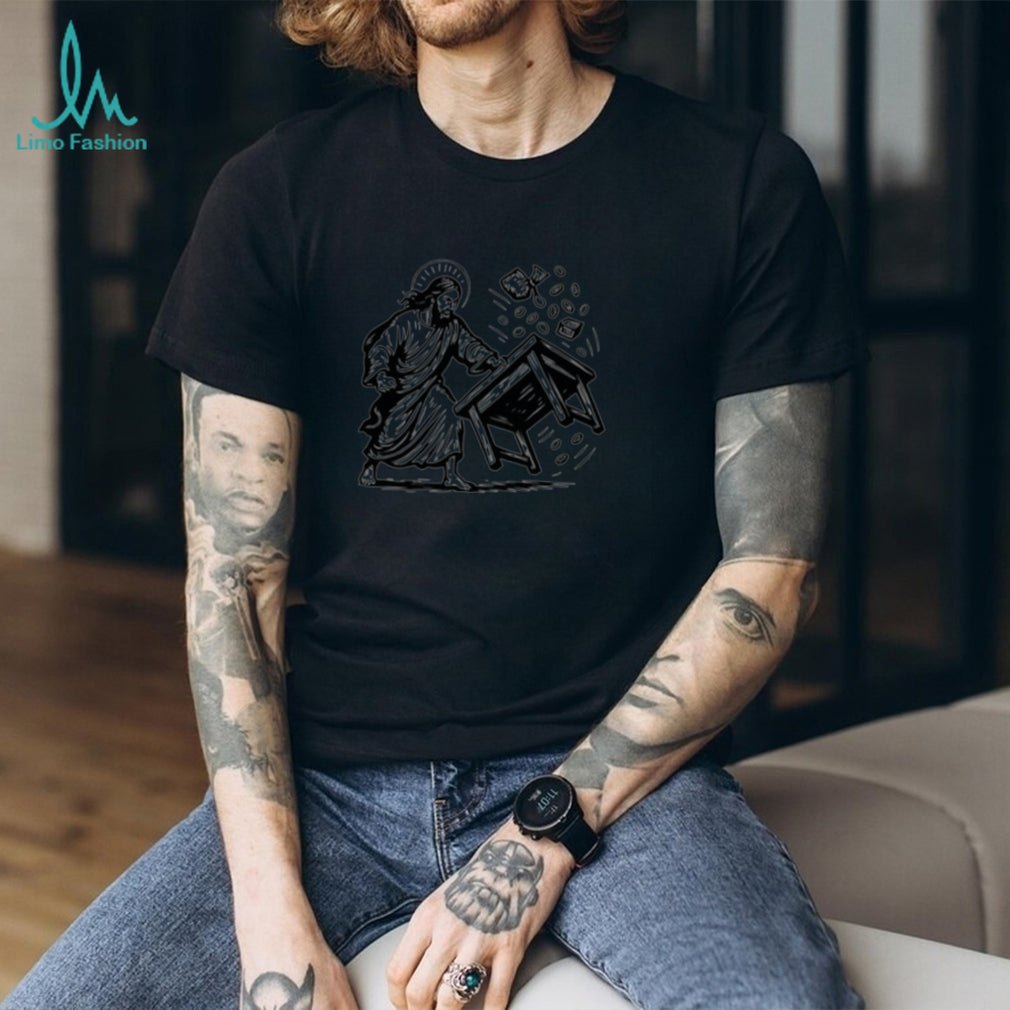 Jesus Flipping Tables Graphic shirt