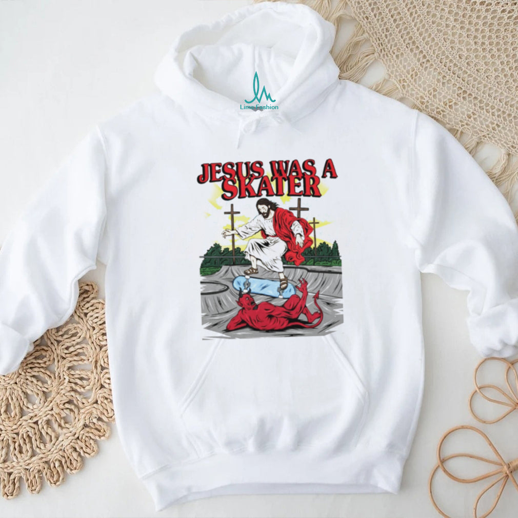 Jesus Was A Skater Christian Graphic shirt
