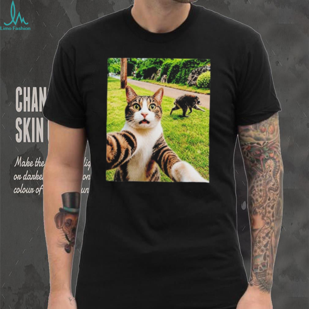 Jimothy Raccoon and Cat Selfie Viral 2026 Seattle shirt