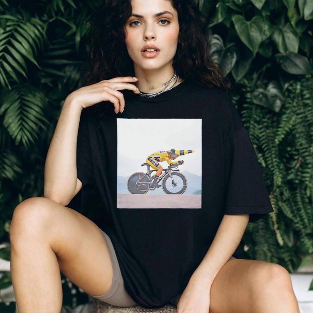 Jonas Vingegaard riding bicycle funny moment shirt
