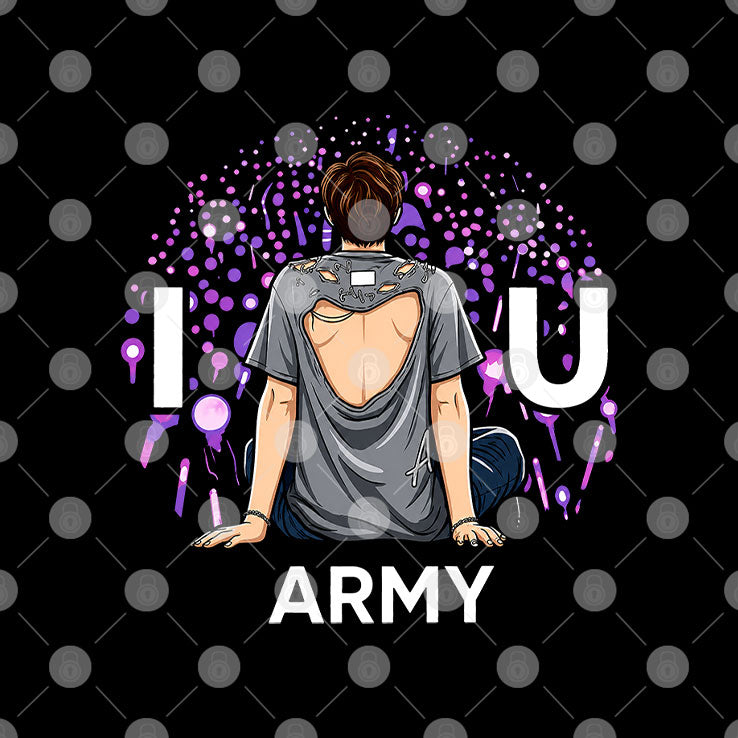 Joonie I Love You Army T Shirt