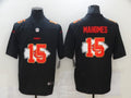 Kansas City Chiefs #15 Patrick Mahomes Black Shadow Edition 826