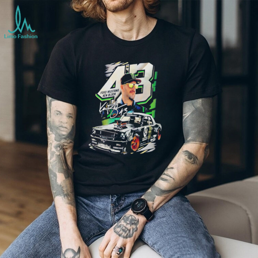 Ken Block Hoonicorn Ford Mustand number 43 signature shirt