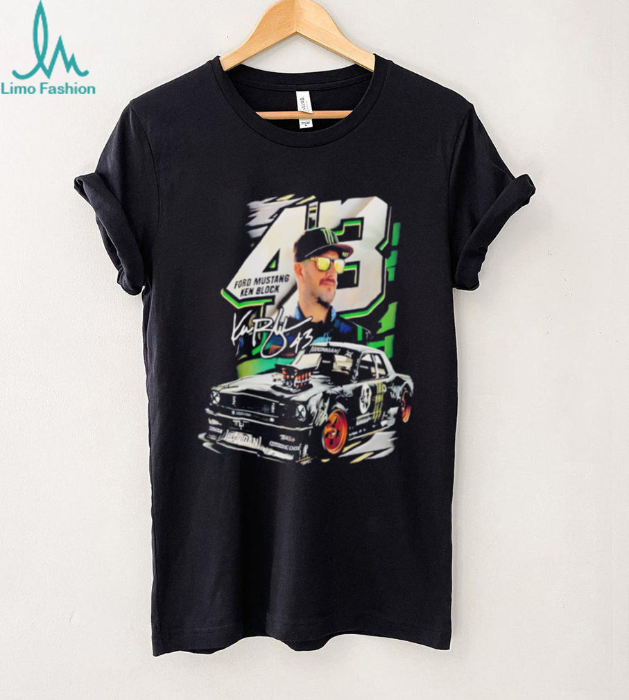 Ken Block Hoonicorn Ford Mustand number 43 signature shirt