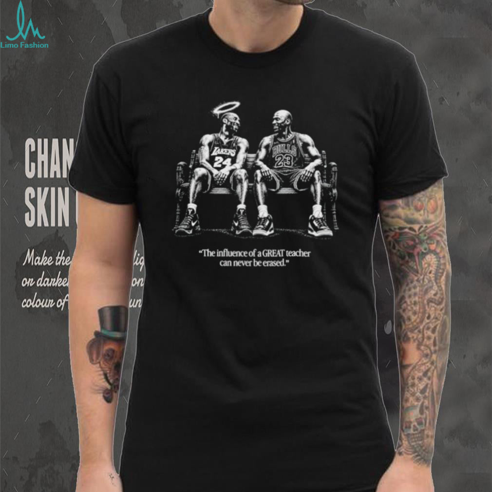 Kobe Bryant Lakers and Michael Jordan Bulls The Influence of a Great Teacher shirt