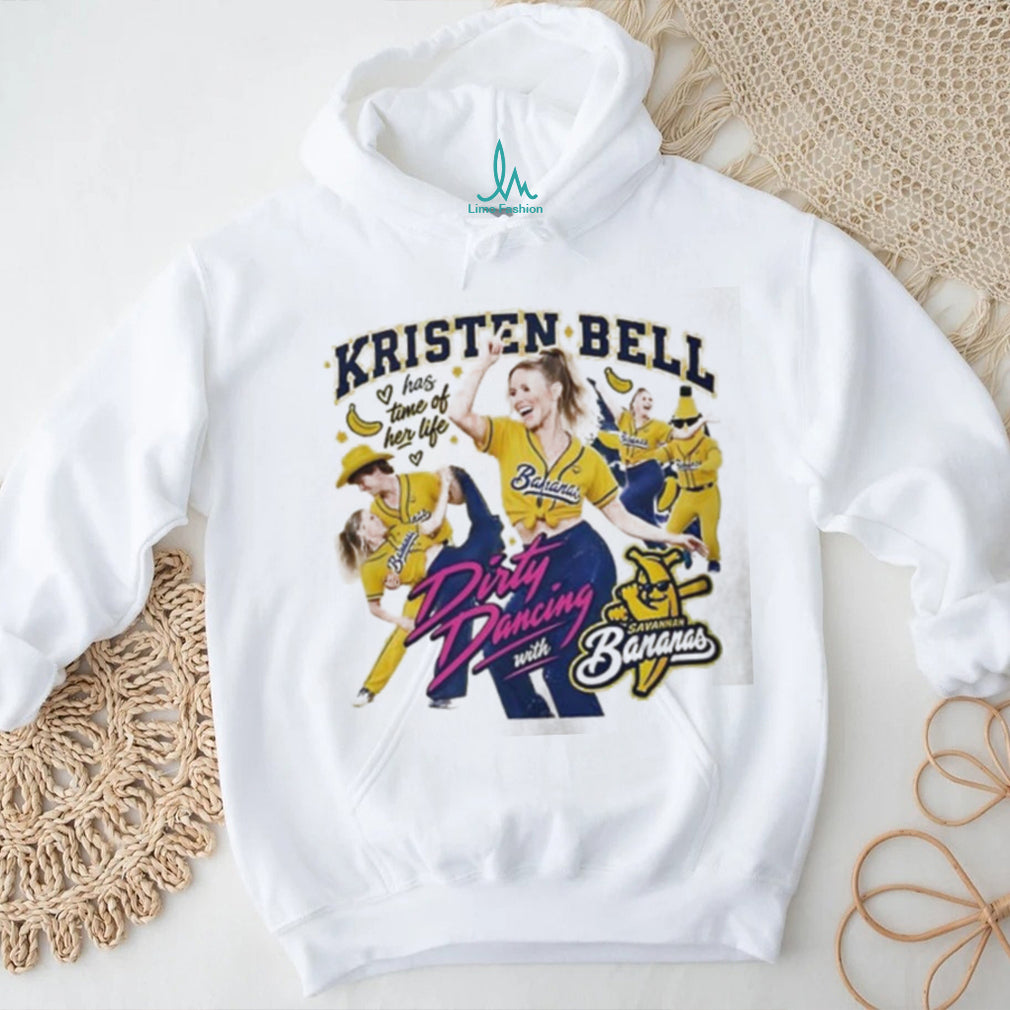 Kristen Bell Has Time of Her Life Dirty Dancing with Savannah Bananas shirt