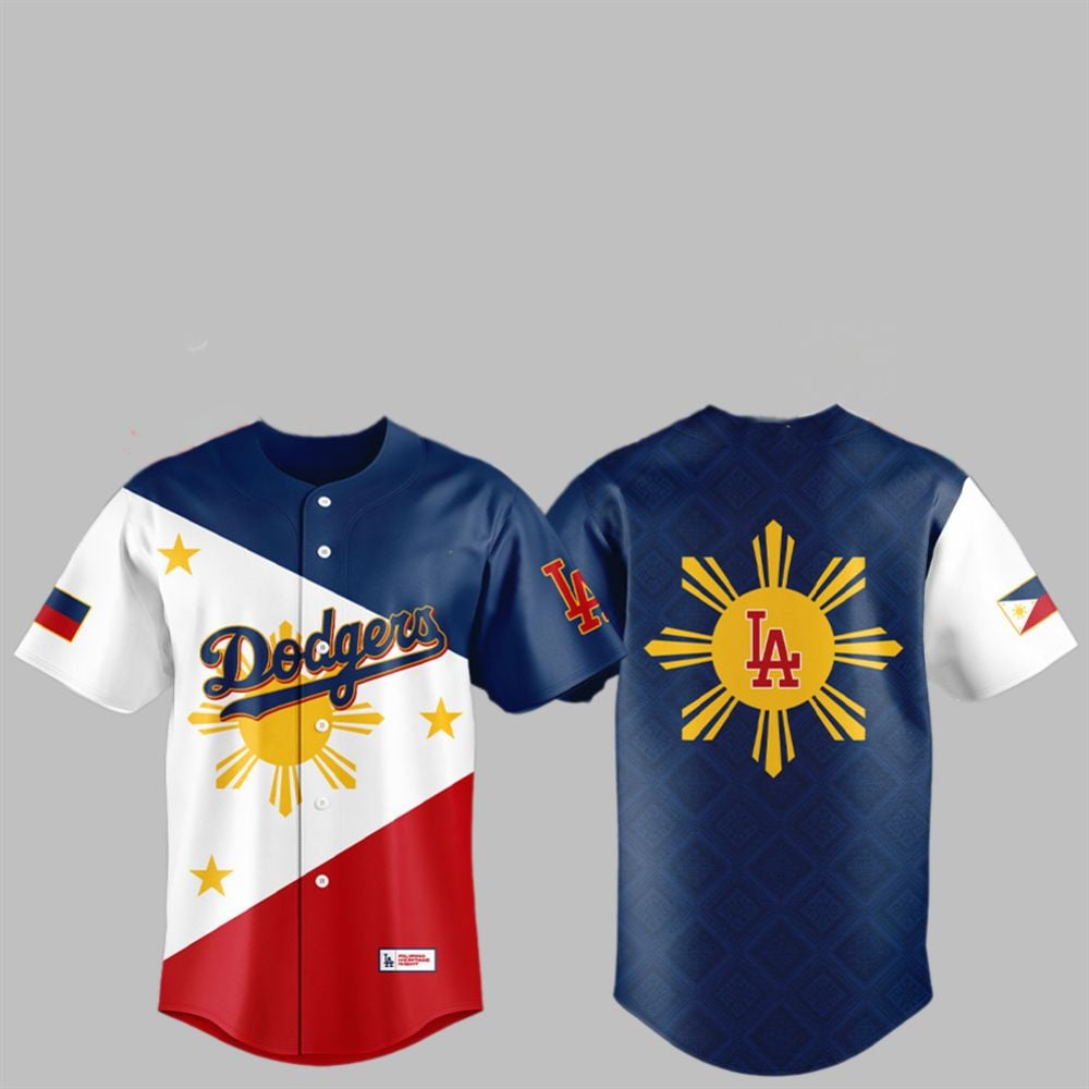 LA Dodgers Celebrating Filipino Heritage Night 2025 Jersey - Grishko.com