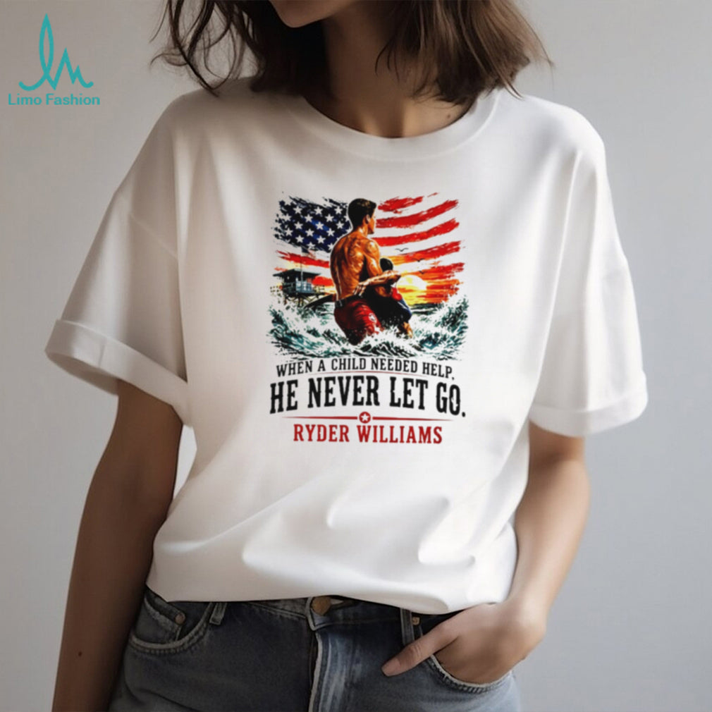Lifeguard Dad American Flag When A Child Needed Help shirt
