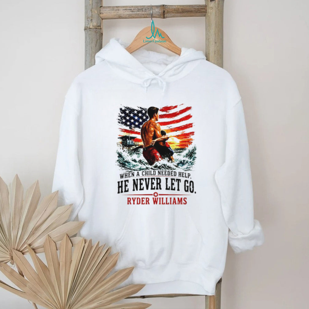 Lifeguard Dad American Flag When A Child Needed Help shirt