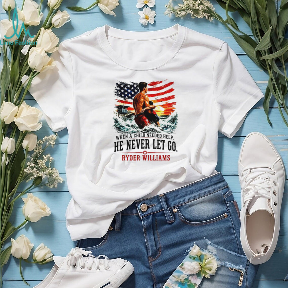 Lifeguard Dad American Flag When A Child Needed Help shirt