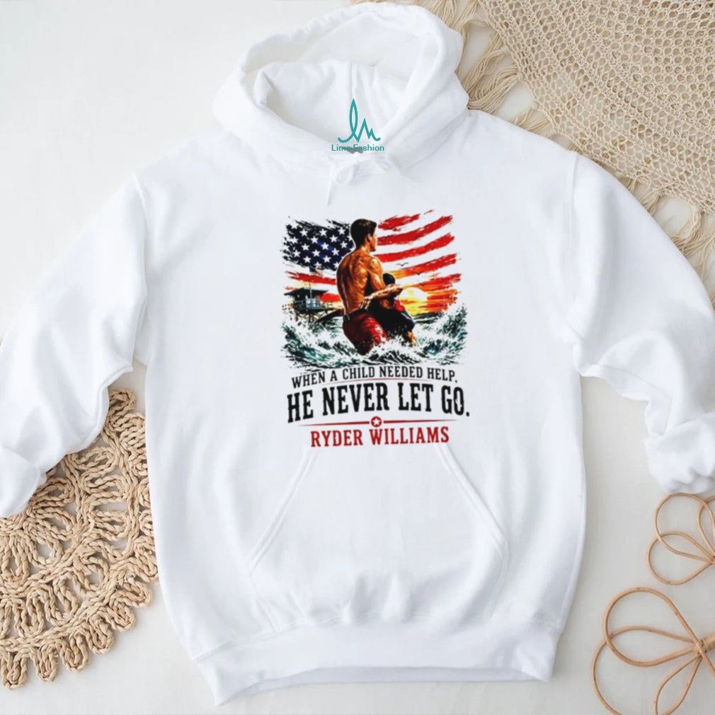 Lifeguard Dad American Flag When A Child Needed Help shirt