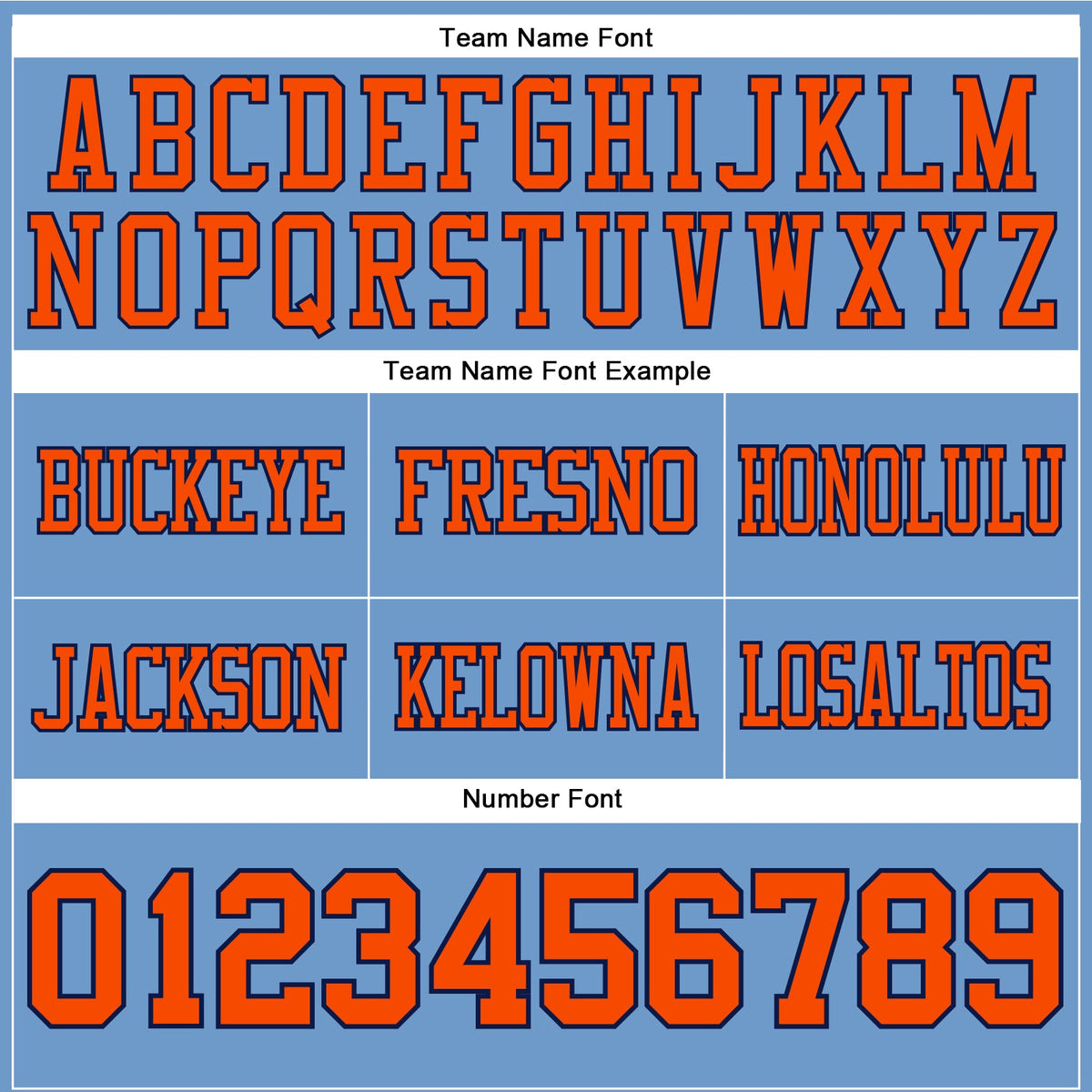 Custom Light Blue Orange-Navy Authentic Football Jersey