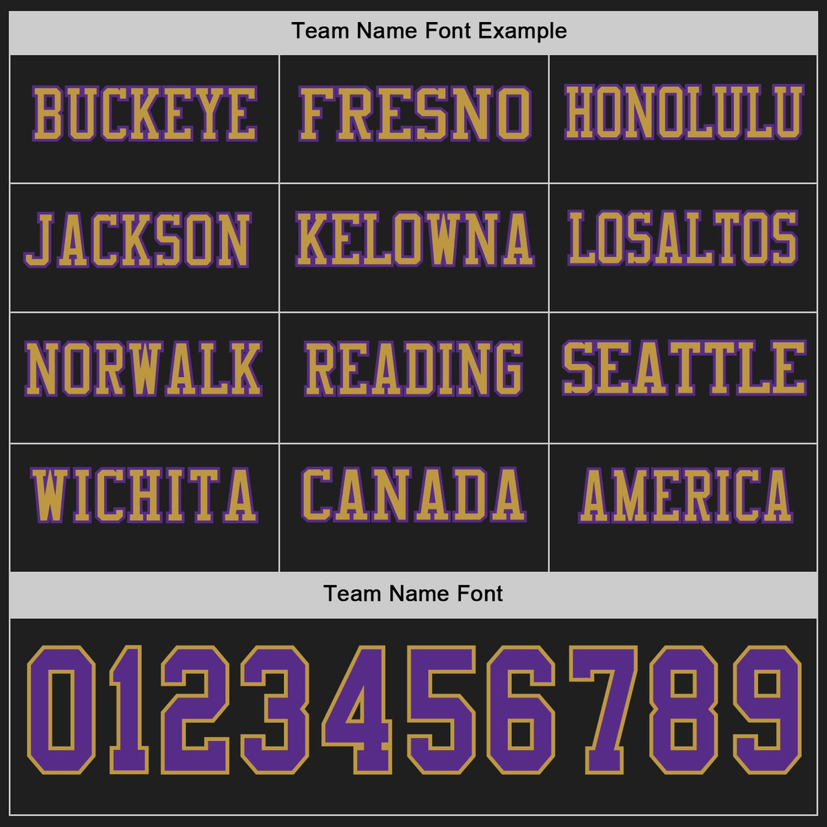 Custom Black Purple-Old Gold Long Sleeve Authentic Football Jersey