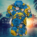 Los Angeles Chargers Floral Thunderstorm Hawaiian Shirt 551497