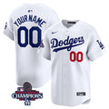 Los Angeles Dodgers Customized White 2024 World Series Champions Home Limited
