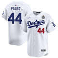 Los Angeles Dodgers #44 Andy Pages 2024 World Series Home Limited Jersey - White