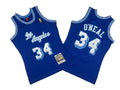 Los Angeles Lakers #34 Shaquille ONeal Lakers 34 Colorful Blue 96-97 Season Mitchell Retro Jersey -- Shaquille . O'Neal Style 1