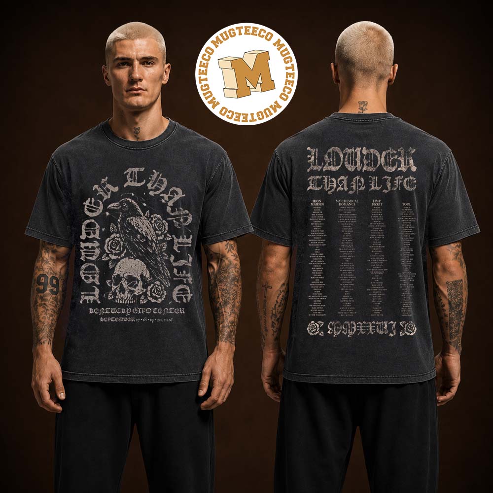 Louder Than Life Sitting Crow 2026 Two Sided Unisex T Shirt