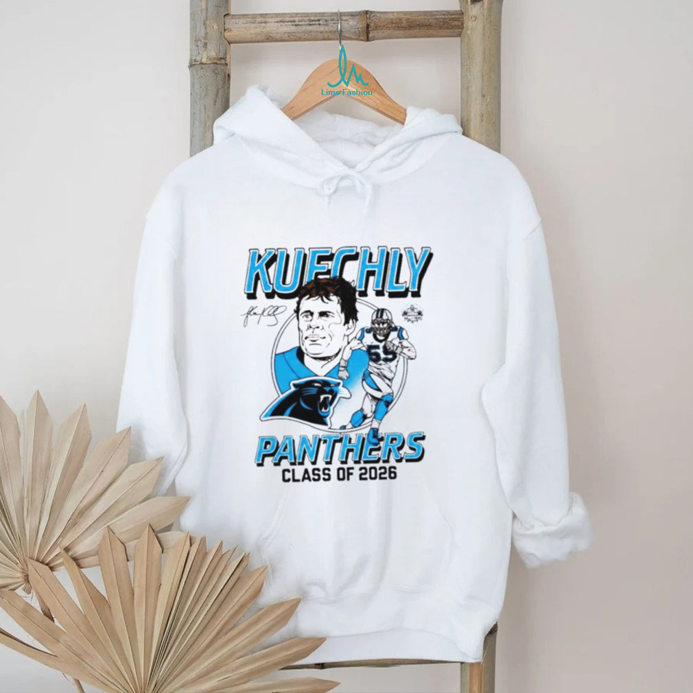 Luke Kuechly Panthers Class of 2026 Hall of Famers signature shirt