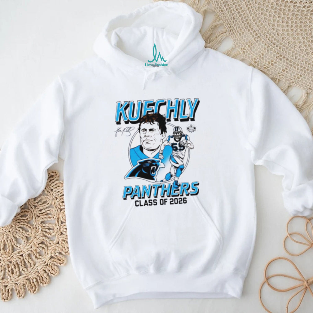 Luke Kuechly Panthers Class of 2026 Hall of Famers signature shirt