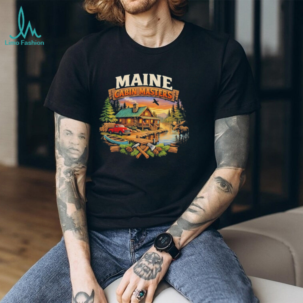 Maine Cabin Masters cabin scene vintage shirt