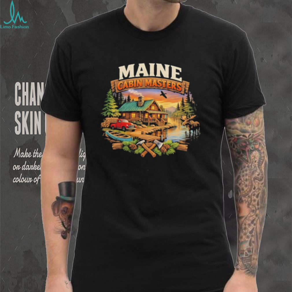 Maine Cabin Masters cabin scene vintage shirt