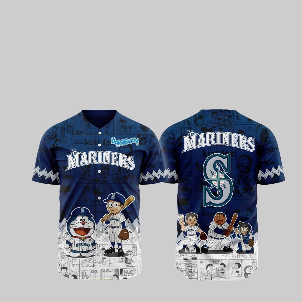 Mariners Doraemon Jersey 2025 - Grishko.com