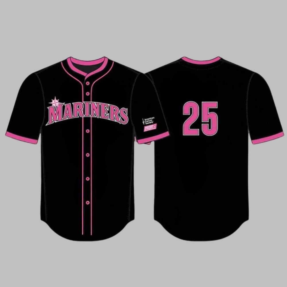 Mariners Pink At the Park Jersey 2025 Giveaway - Grishko.com