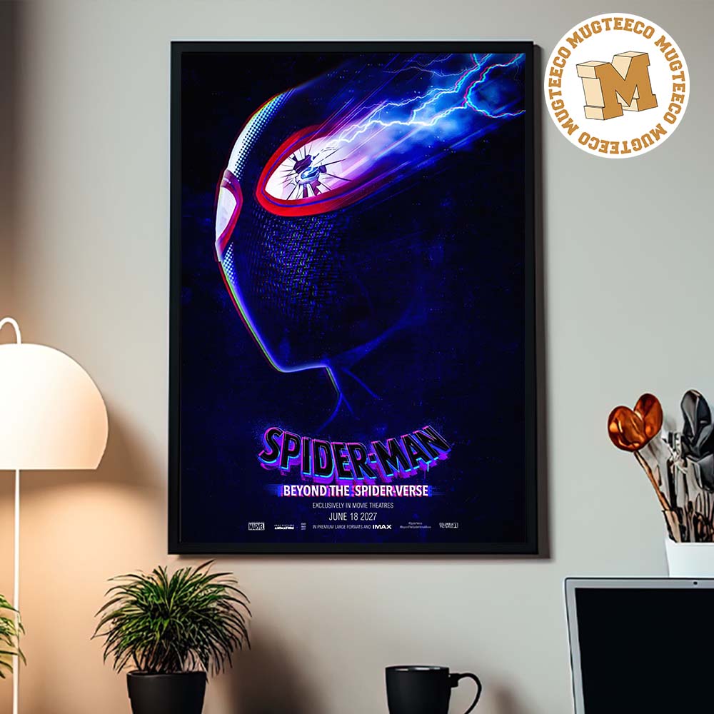 Marvel Spiderman Beyond The Spider Verse 2027 Movie Poster On June 18 2027 Home Decor Poster Canvas