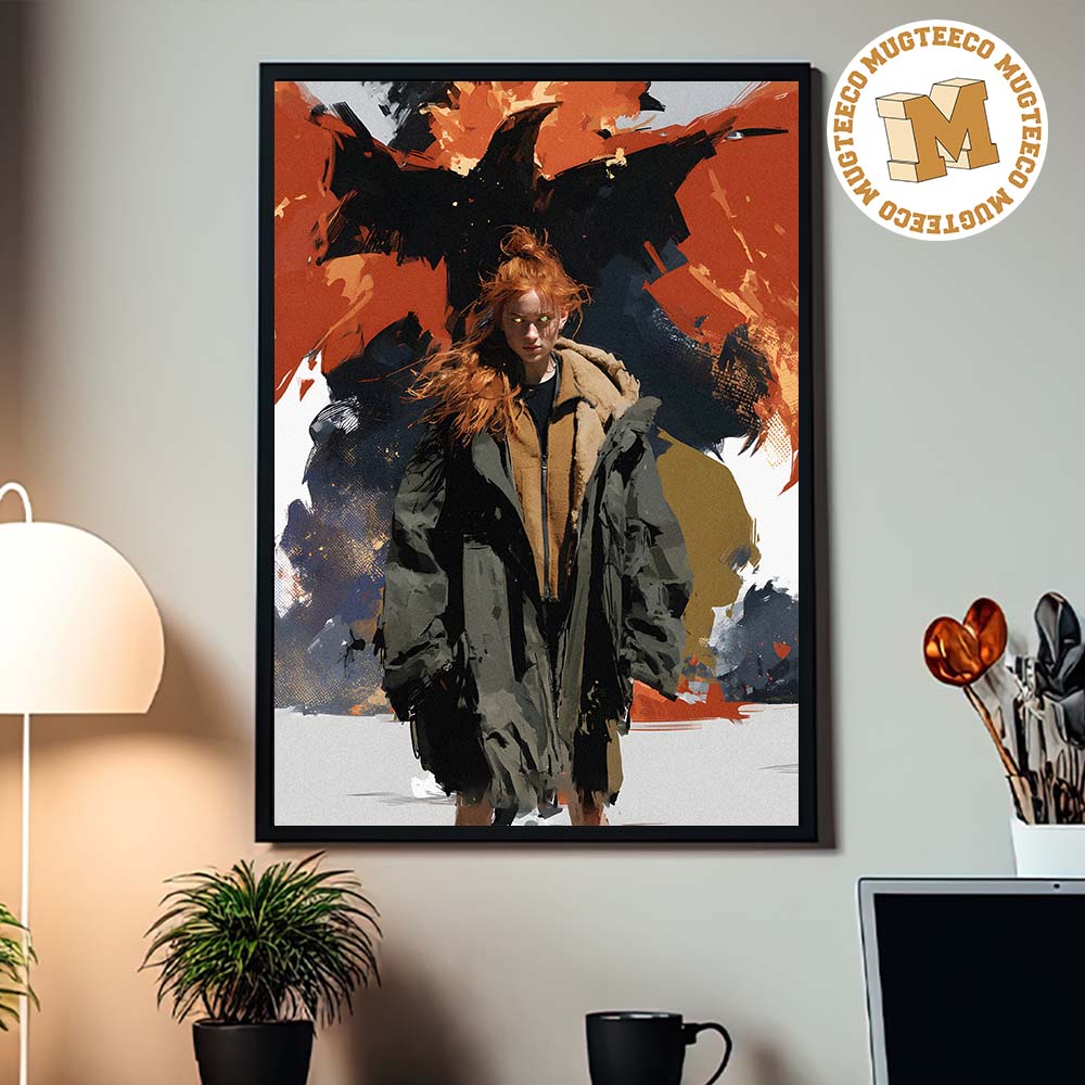 Marvel Sadie Sink Jean Grey Dark Phoenix Home Decor Poster Canvas