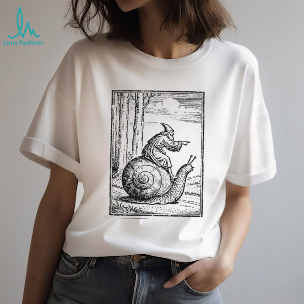 Medieval Snail Rider Graphic Vintage 90s Renaissance Fantasy shirt