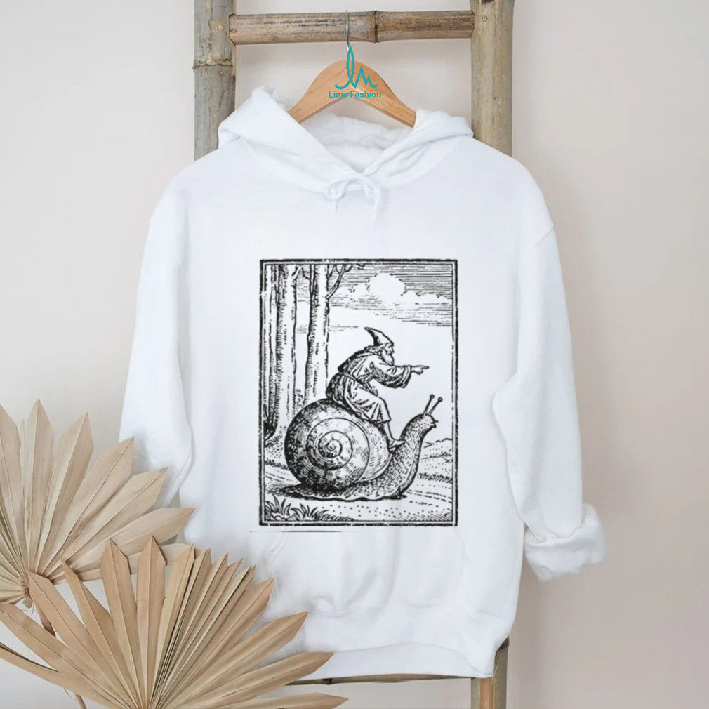 Medieval Snail Rider Graphic Vintage 90s Renaissance Fantasy shirt