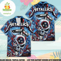 Metallica 2026 Tour Hawaiian Shirt Beach Shorts Nissan Stadium Nashville