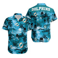Miami Dolphins Hawaiian Shirt Sunset Wave Design 887325