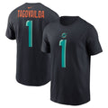 Miami Dolphins #1 Tua Tagovailoa Black 2025 Rivalries Collection Player Name & Style 1