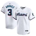 Miami Marlins #3 Luis Arraez Home Limited Player Jersey - White Style 1