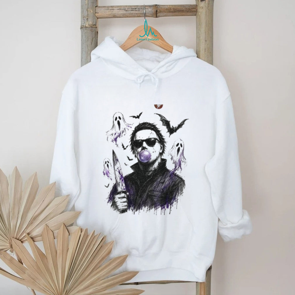 Michael Myers Bubble Gum Slasher Graphic Spooky Season Movie shirt