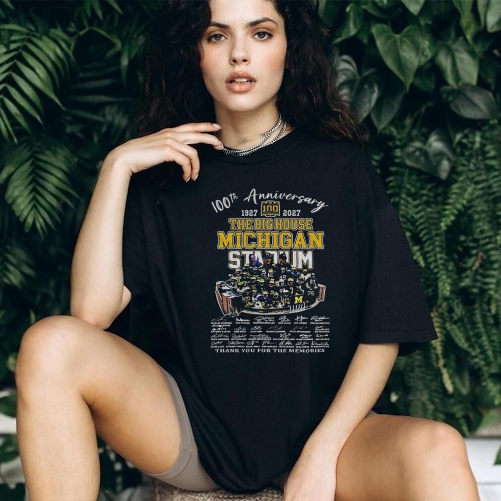 Michigan Stadium Football Memorabilia 100Th Anniversary The Big House Shirt
