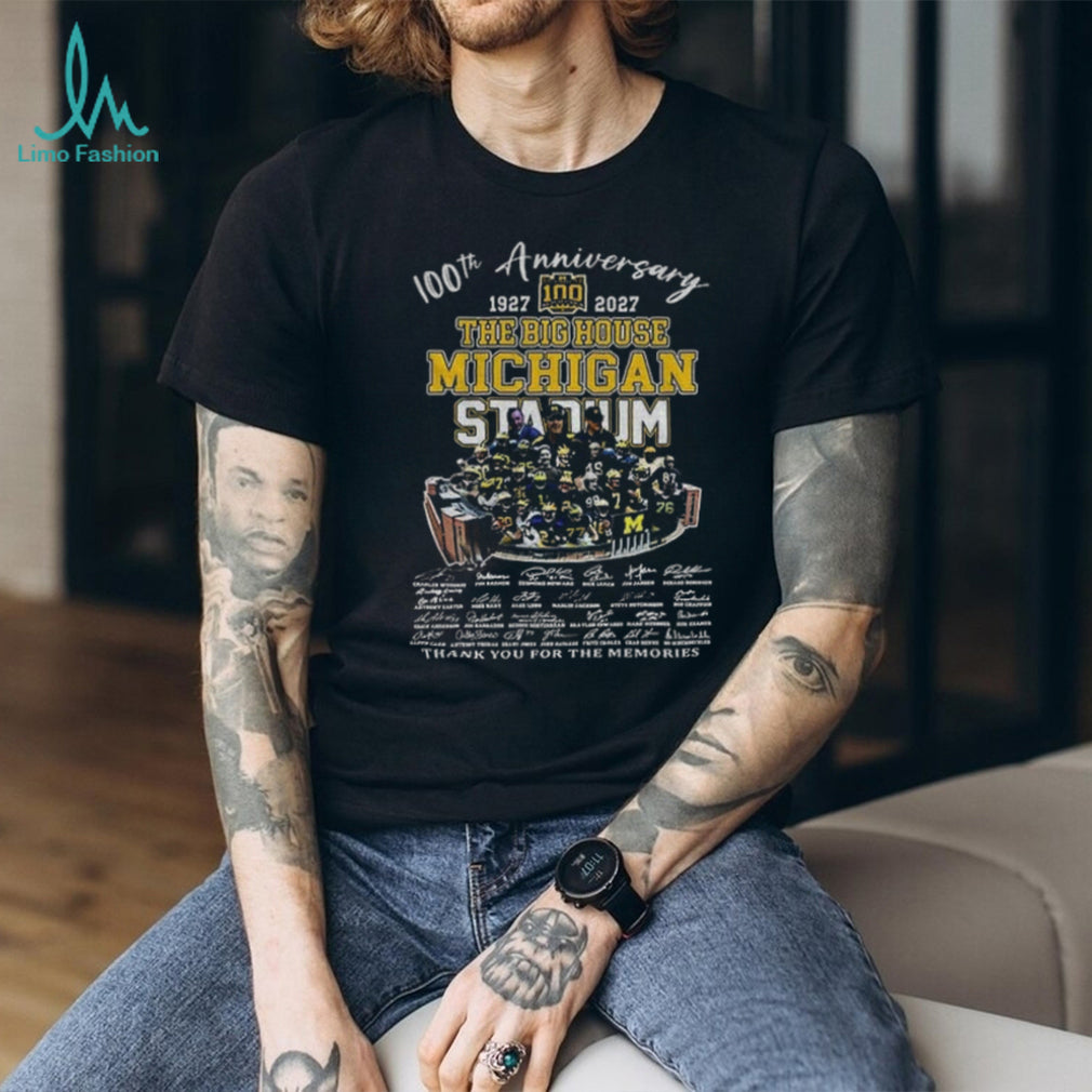 Michigan Stadium Football Memorabilia 100Th Anniversary The Big House Shirt