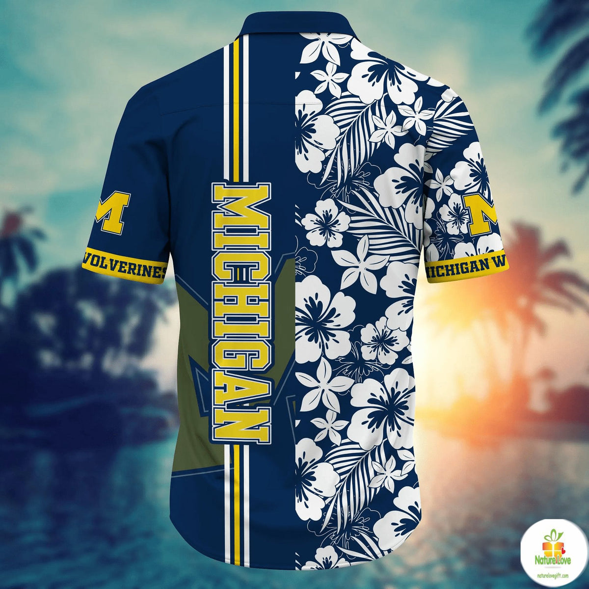 Michigan Wolverines NCAA Hawaiian Shirt Aloha Firefliestime Design