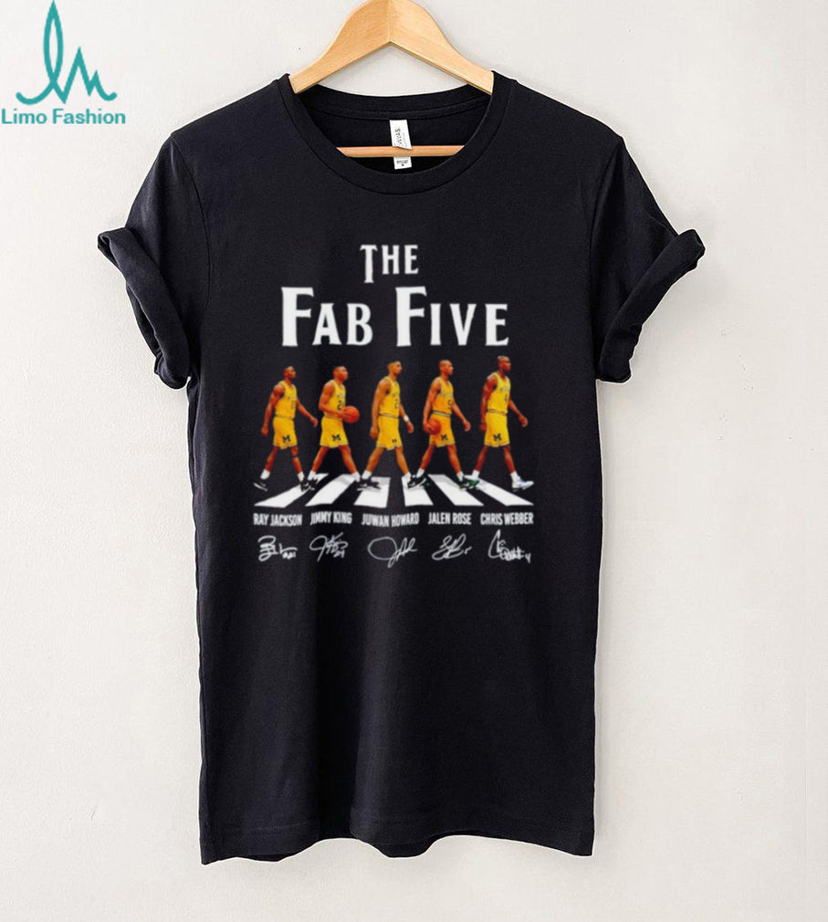 Michigan Wolverines The Fab Five Abbey Road signature shirt