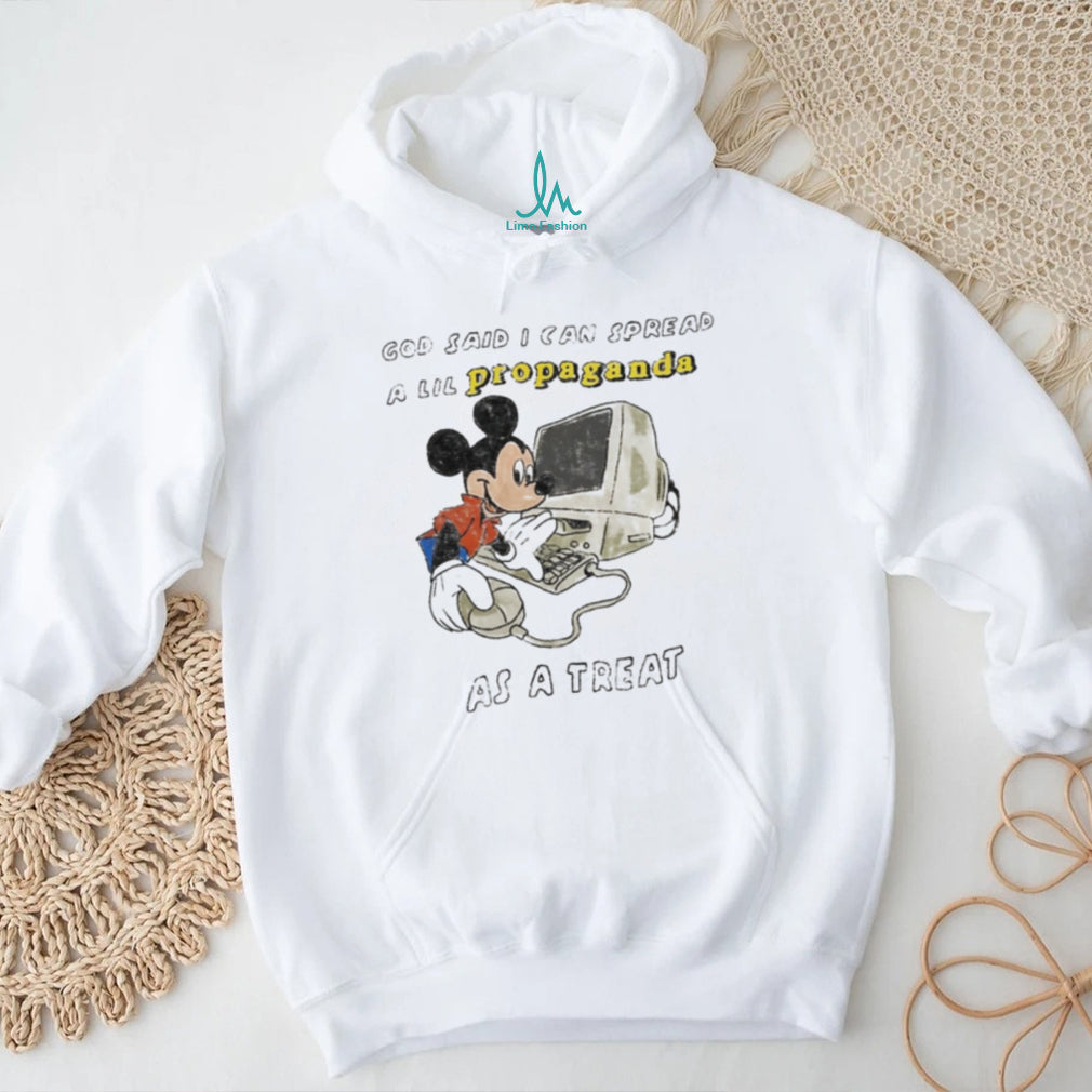 Mickey Mouse God Said I Can Spread a Lil Propaganda as a Treat shirt