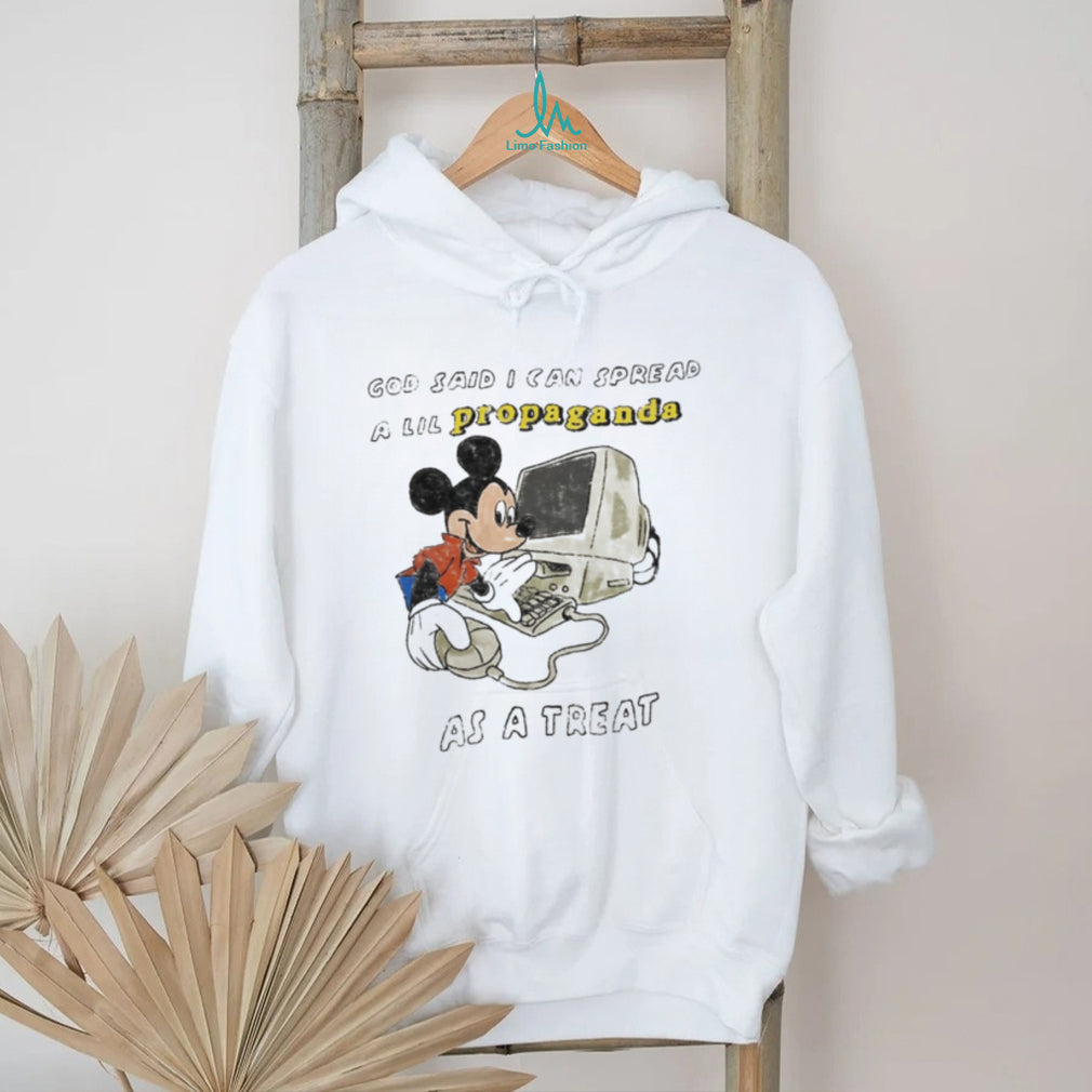 Mickey Mouse God Said I Can Spread a Lil Propaganda as a Treat shirt