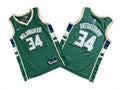 Milwaukee Bucks #34 Giannis Antetokounmpo Bucks 34 # Green Fan Edition Jersey