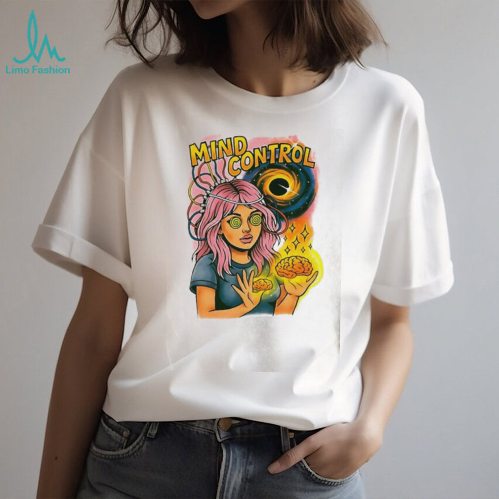 Mind Control Teen Hearts psychedelic black hole shirt