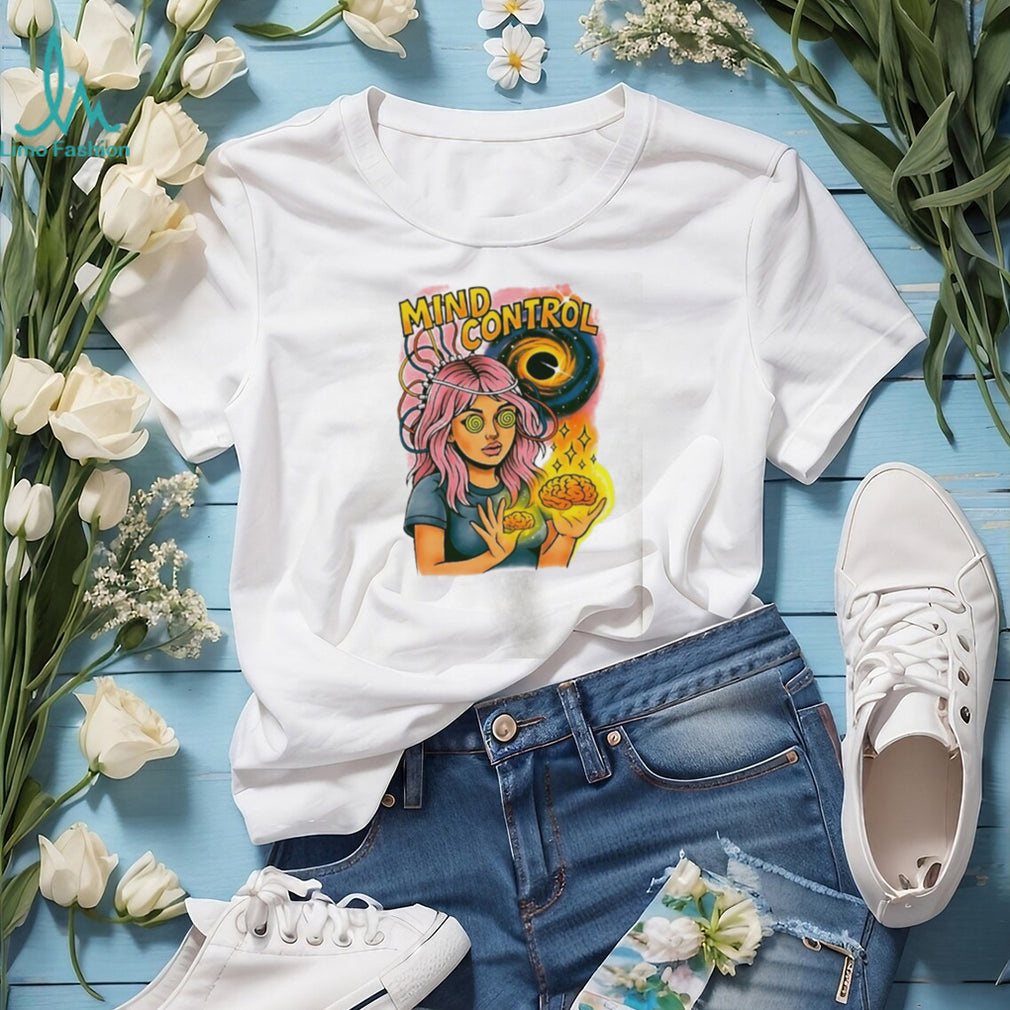 Mind Control Teen Hearts psychedelic black hole shirt