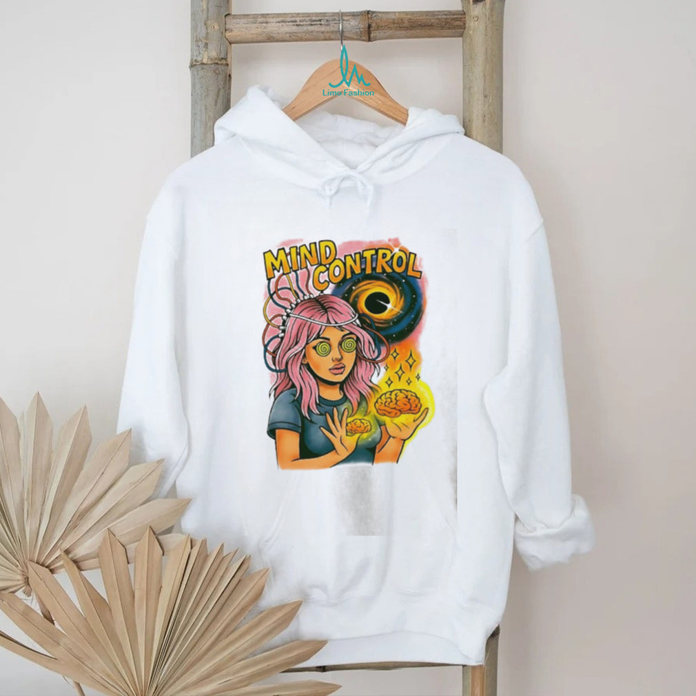 Mind Control Teen Hearts psychedelic black hole shirt